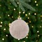 Northlight Geometric Glass Ball Christmas Ornament - 4" - White